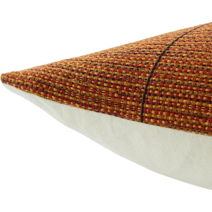 Nagaland Pillow NGW16 Pillow by Jaipur Living in red, gold. Made from 100% cotton in a modern style.