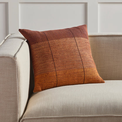 Nagaland Pillow NGW16 Pillow by Jaipur Living in red, gold. Made from 100% cotton in a modern style.