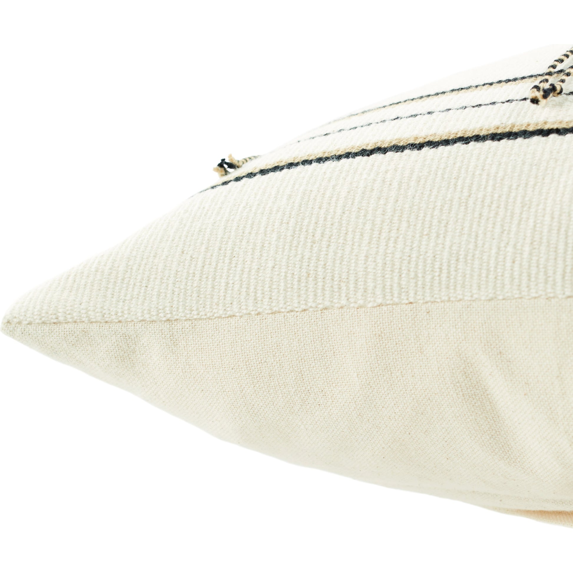 Nagaland Pillow NGW19 Pillow by Jaipur Living in black, cream. Made from 100% cotton in a modern style.