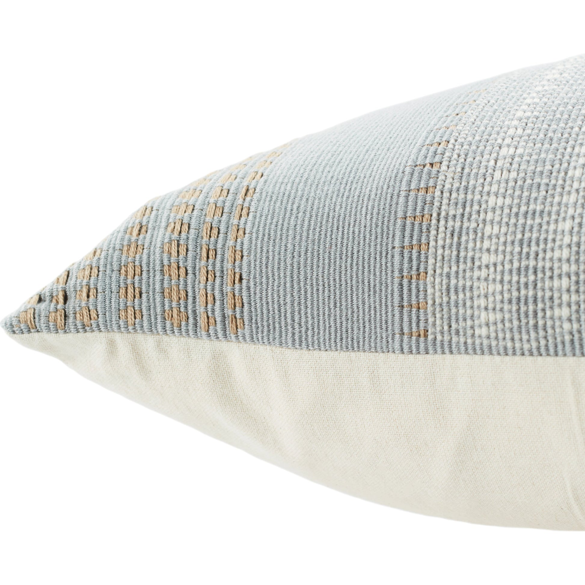 Nagaland Pillow NGW38 Pillow by Jaipur Living in cream, black. Made from 100% cotton in a cottage & farmhouse style.