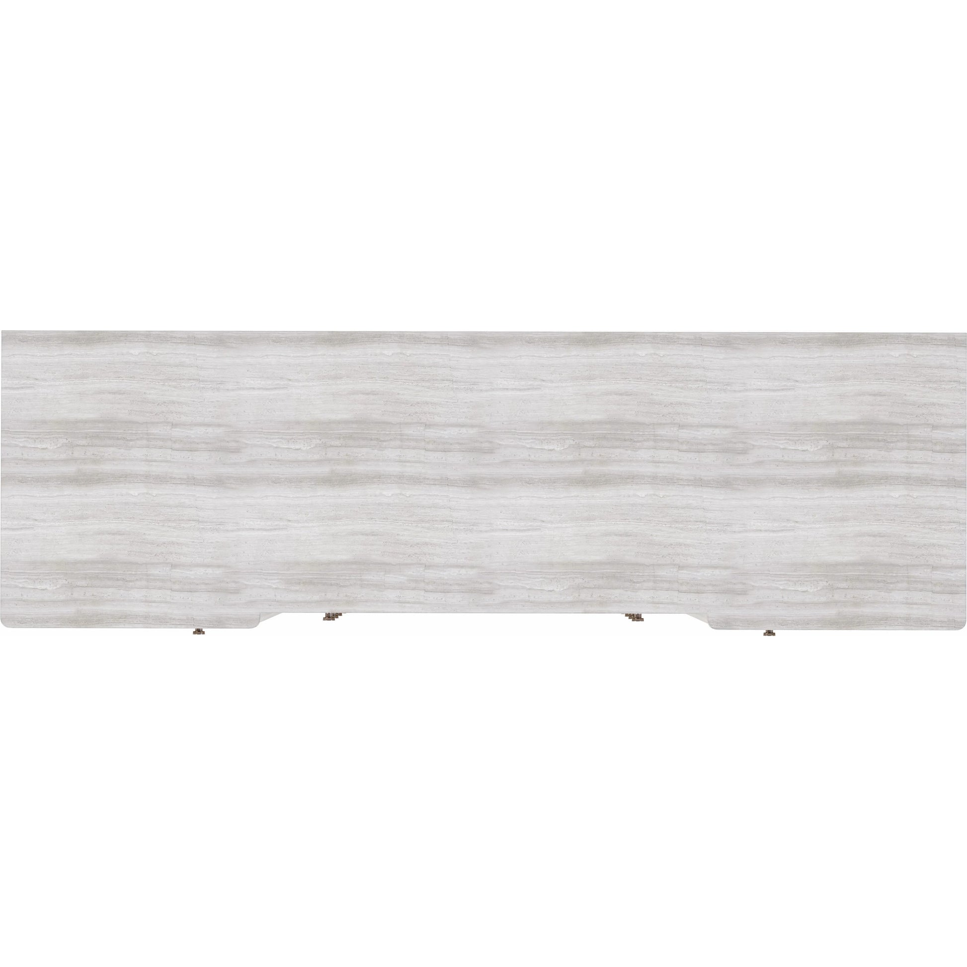 Mezzanine Buffet by A.R.T. Furniture in dove gray. Made from parawood, poplar solids, maple veneer, mirror, travertine in a modern style.