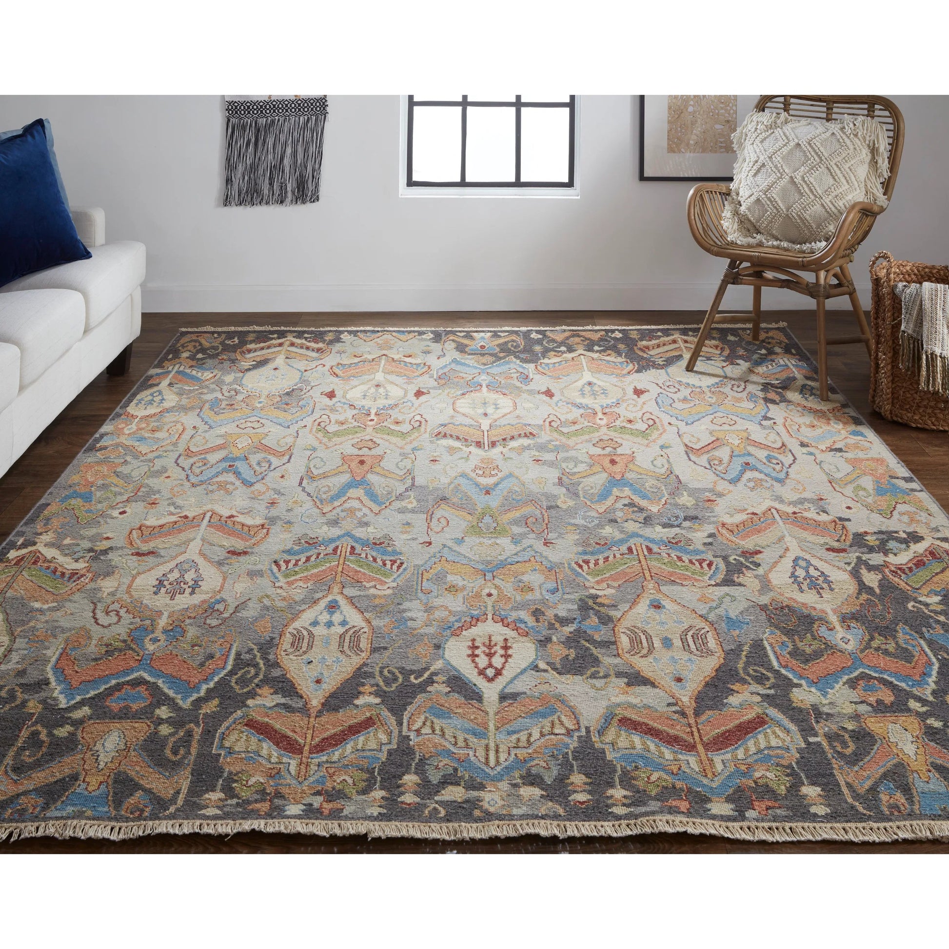 Leylan Transitional Ikat Rug - 0563F by Feizy. Made from unique in a unique style.
