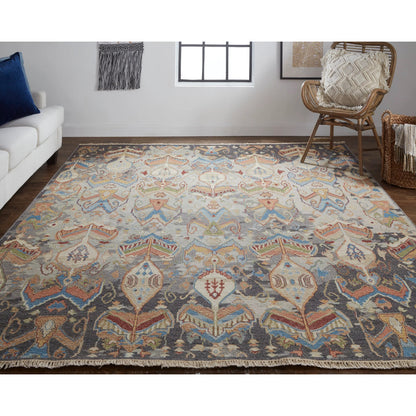 Leylan Transitional Ikat Rug - 0563F by Feizy. Made from unique in a unique style.