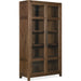 Driftwood Display Cabinet by Hooker Furniture. Made from oak solids, oak veneers, seeded glass, fabric, 100% polyester in a transitional style.
