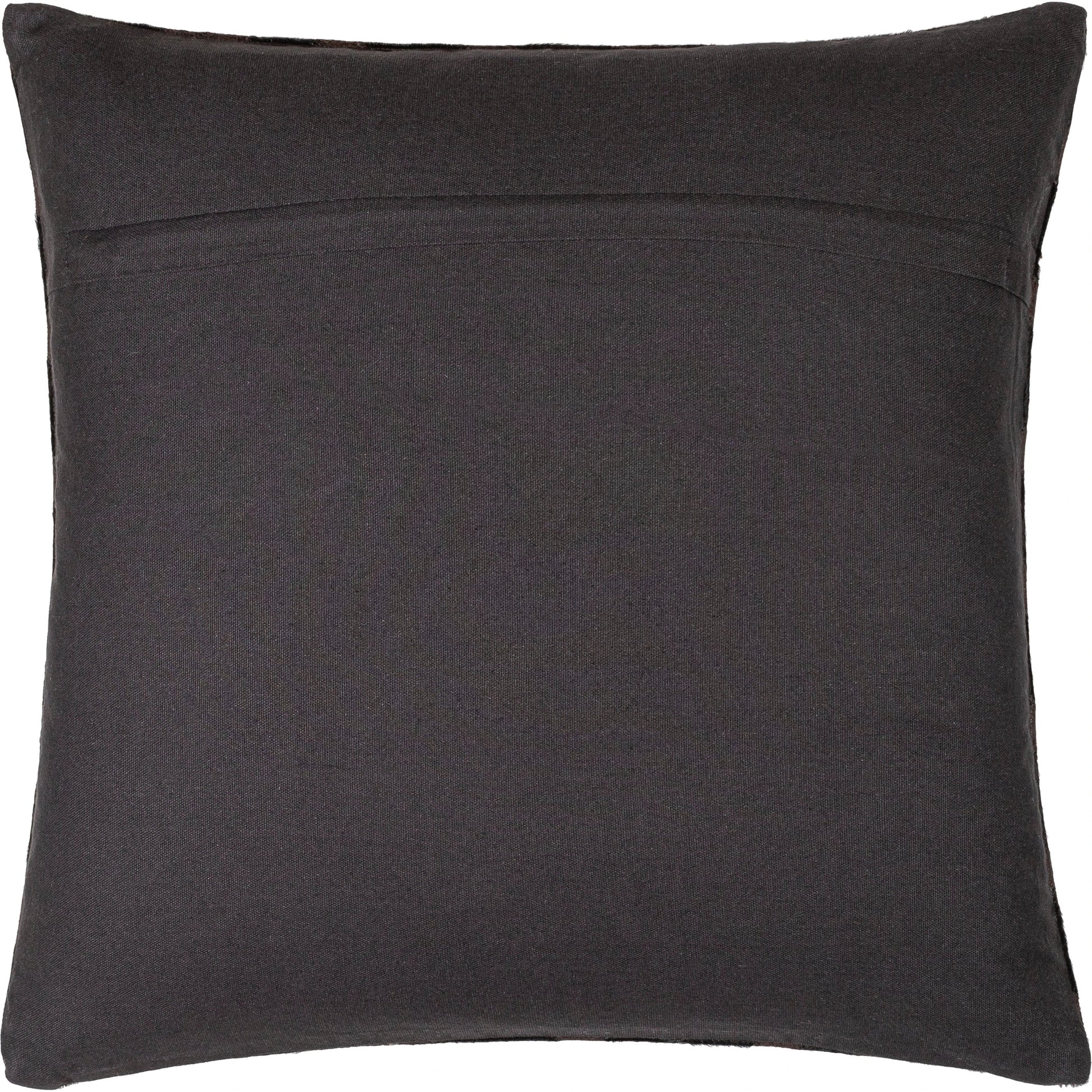 Nashville Pillow - 10916 by Surya in black. Made from front: 100% leather, back: 100% cotton in a modern style.