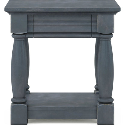 Alcove End Table by A.R.T. Furniture in slate. Made from acacia solids, maple veneers in a transitional style.