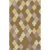 Dusty Sage, Medium Brown, Light Gray, Tan, Cream / 2'6" x 8'