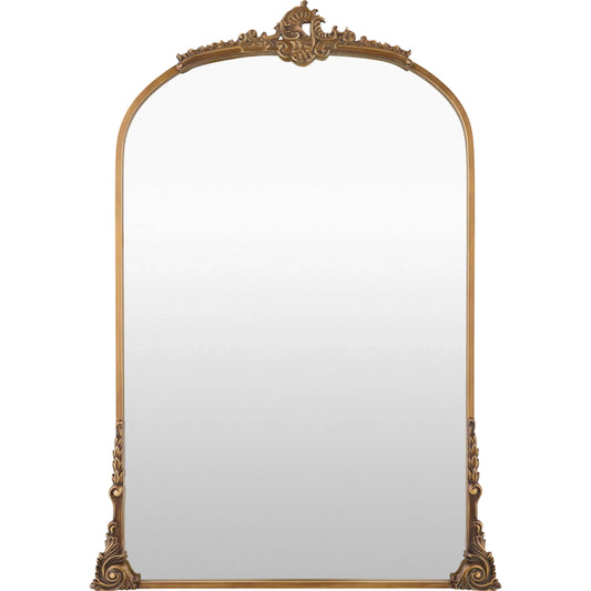 Nightingale Accent Mirror by Livabliss in frame: gold and antiqued. Made from iron in a unique style.