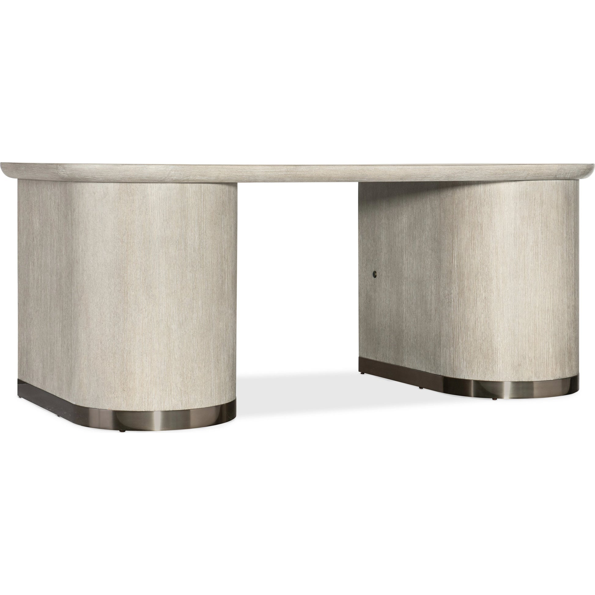 Modern Mood Executive Desk by Hooker Furniture. Made from oak veneers, metal in a modern style.
