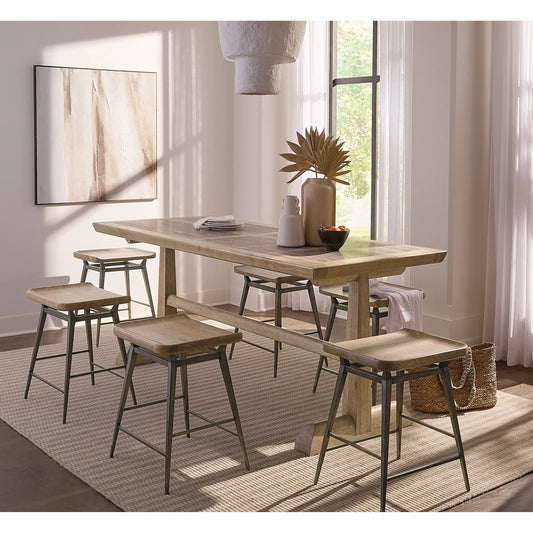 Vineyard Row Friendship Table by Hooker Furniture in light wood and sonoma. Made from unique in a unique style.