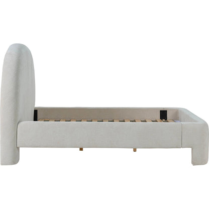 Nina Bed by LH Imports. Made from pine wood, rubberwood, plywood, polyester, hr foam in a eclectic & global style.