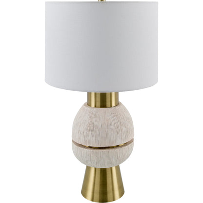 Niobe Accent Table Lamp by Livabliss. Made from resin, iron, linen in a transitional style.