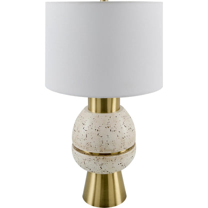 Niobe Accent Table Lamp by Livabliss. Made from resin, iron, linen in a transitional style.