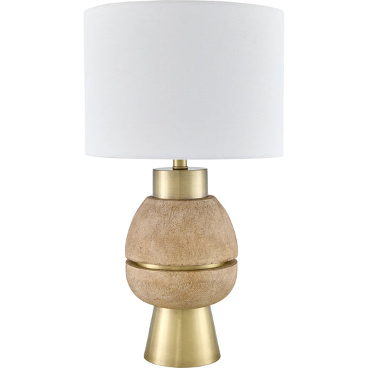 Niobe Accent Table Lamp by Livabliss in metallic, plated, painted. Made from resin, iron, linen in a unique style.