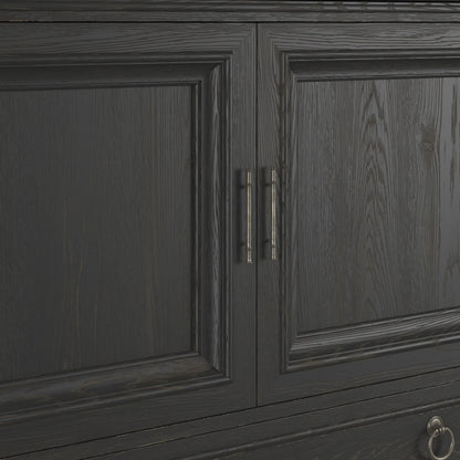 Atrium 6 Drawer Chest by A.R.T. Furniture in hand rubbed black, undertones of brown. Made from unique in a traditional style.