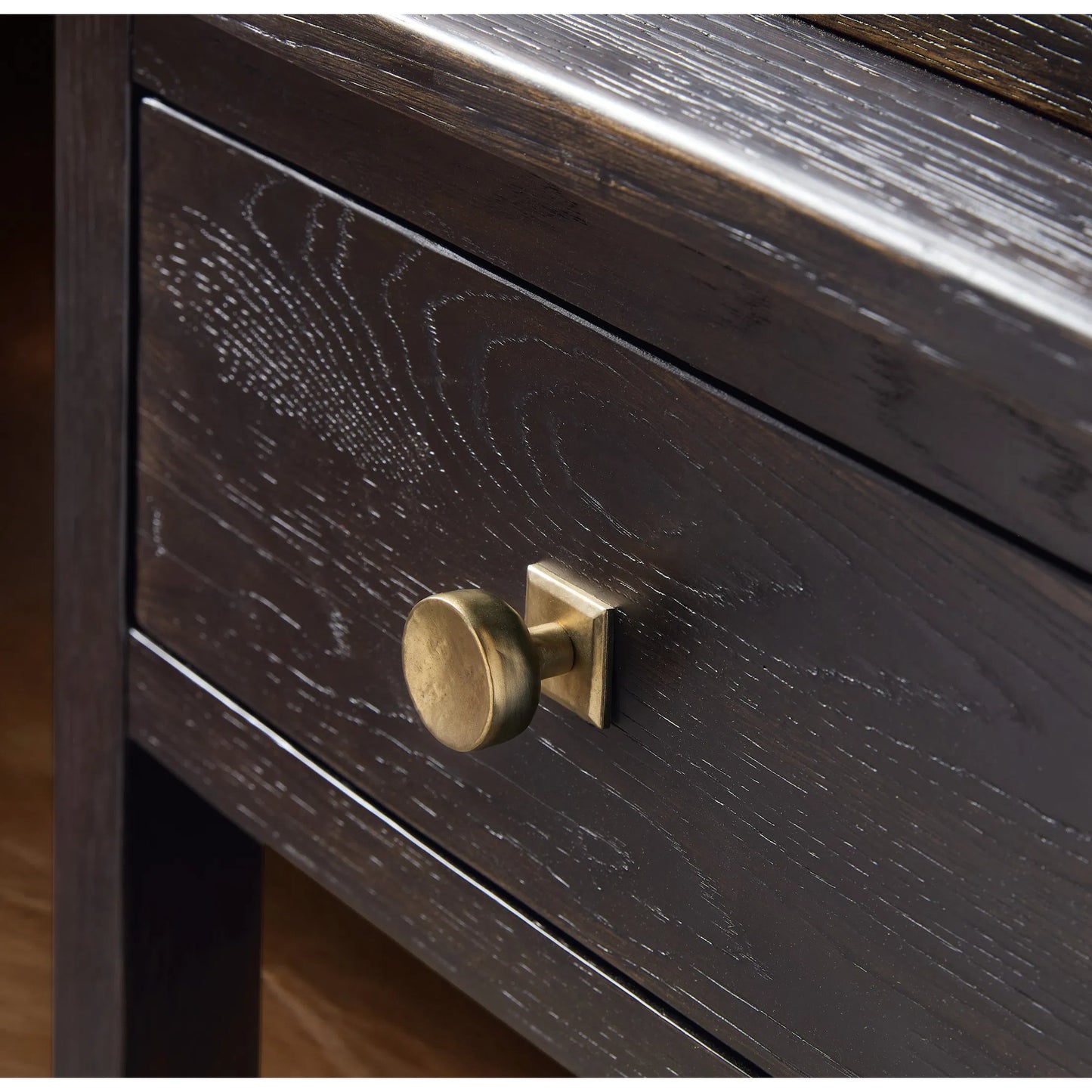 006 SI-2458466 | Closeup | Driftwood Display Sideboard by Hooker Furniture. Made from unique in a transitional style.