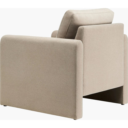 Niya Accent Chair by Surya in beige. Made from polyester, plywood, polyester wrapped foam in a transitional style.