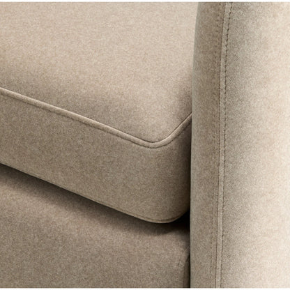Niya Accent Chair by Surya in beige. Made from polyester, plywood, polyester wrapped foam in a transitional style.
