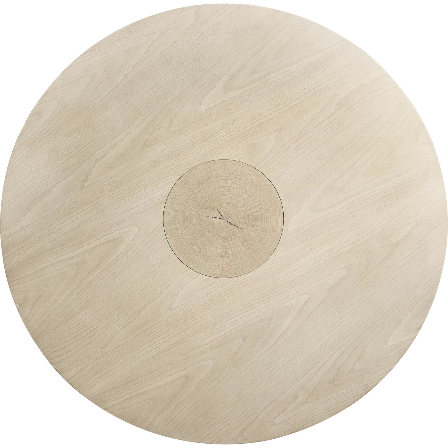 004 SI-2186261 | Additional Silo | Water Seamount Oak Pedestal Table by Jonathan Charles in beige and bleached oak. Made from oak in a modern style.