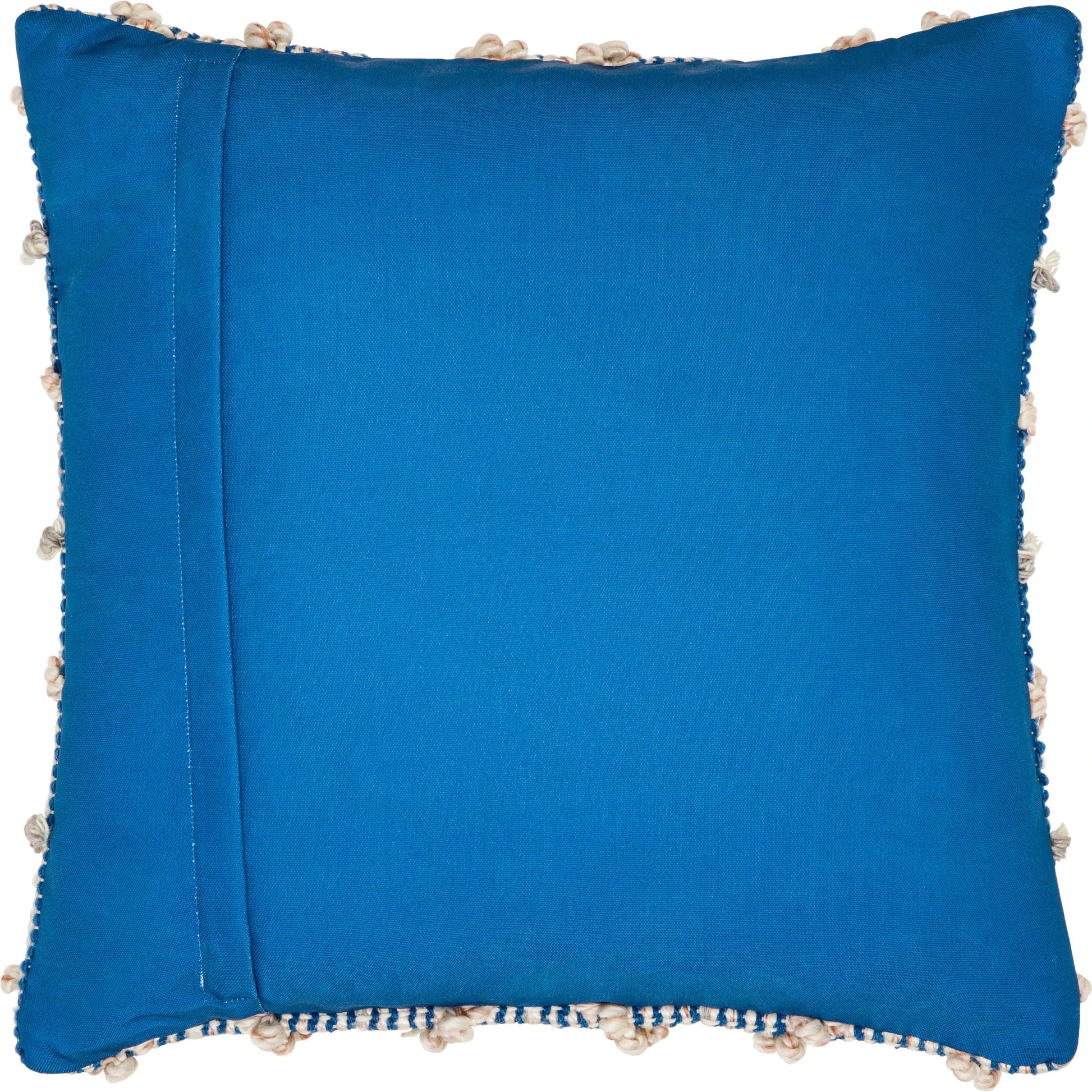 Nacka Pillow - NKA-001 by Surya in ivory, blue. Made from front: 100% recycled pet yarn, back: 100% polyester in a cottage & farmhouse style.