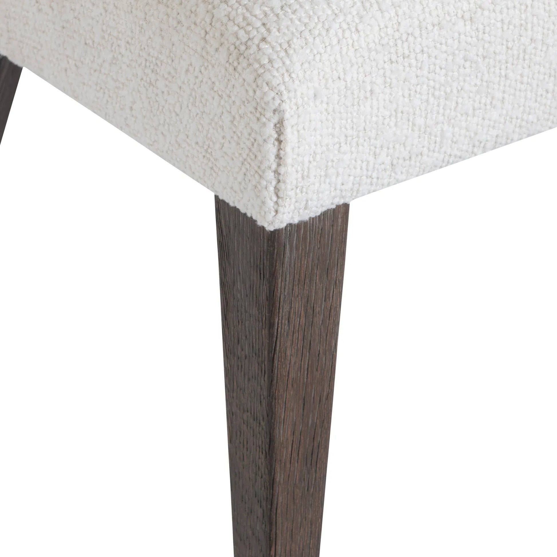 Outline White Side Chair by Bernhardt in cassel. Made from wood, fabric in a transitional style.