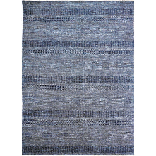Janson Transitional Stripes Rug - I6062 by Feizy in blue, gray. Made from wool, viscose in a unique style.