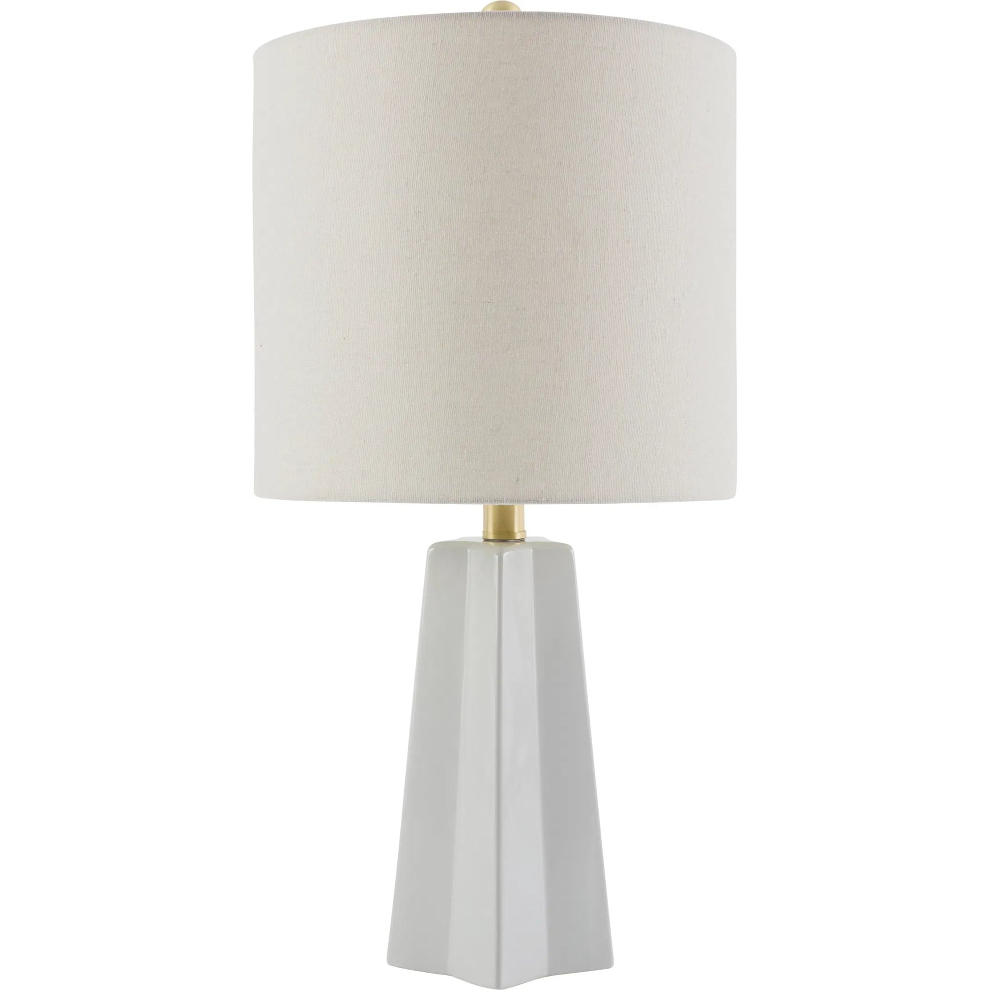 Stellan Accent Table Lamp by Livabliss. Made from ceramic, linen, polystyrene, iron in a modern style.