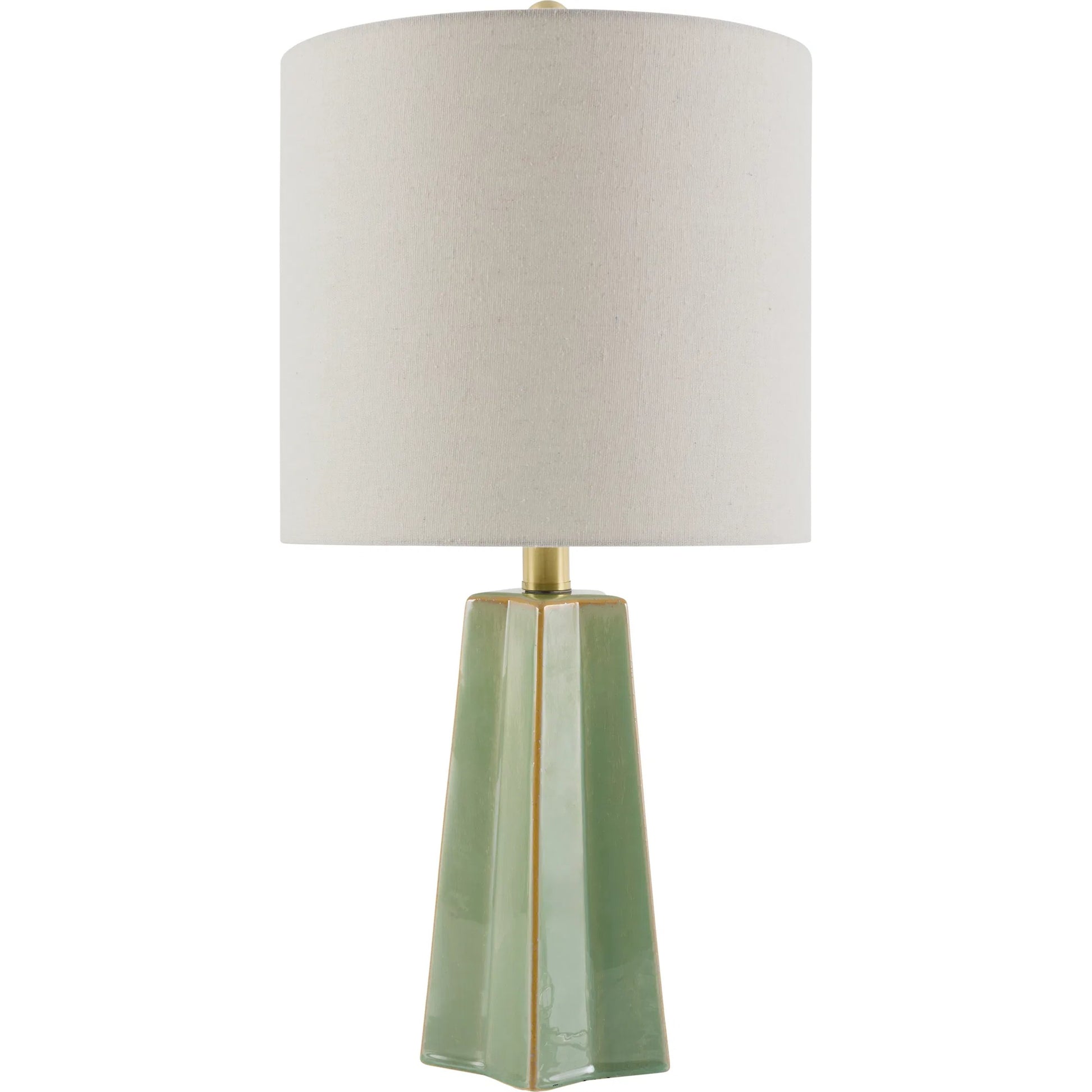Stellan Accent Table Lamp by Livabliss. Made from ceramic, linen, polystyrene, iron in a modern style.