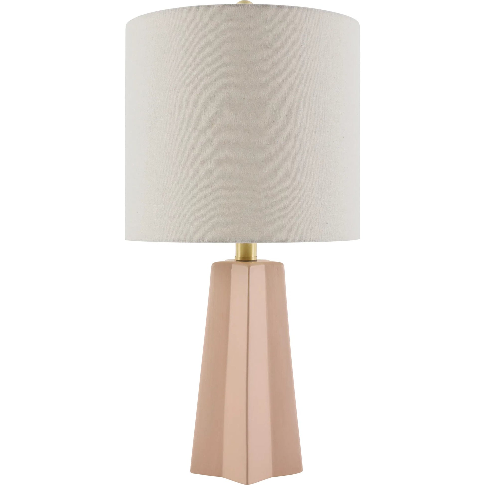 Stellan Accent Table Lamp by Livabliss. Made from ceramic, linen, polystyrene, iron in a modern style.