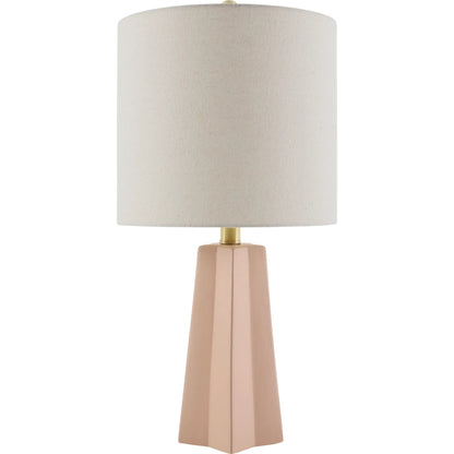 Stellan Accent Table Lamp by Livabliss. Made from ceramic, linen, polystyrene, iron in a modern style.