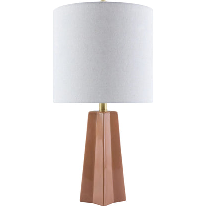 Stellan Accent Table Lamp by Livabliss. Made from ceramic, linen, polystyrene, iron in a modern style.