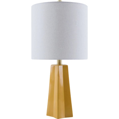 Stellan Accent Table Lamp by Livabliss. Made from ceramic, linen, polystyrene, iron in a modern style.