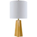 Stellan Accent Table Lamp by Livabliss. Made from ceramic, linen, polystyrene, iron in a modern style.