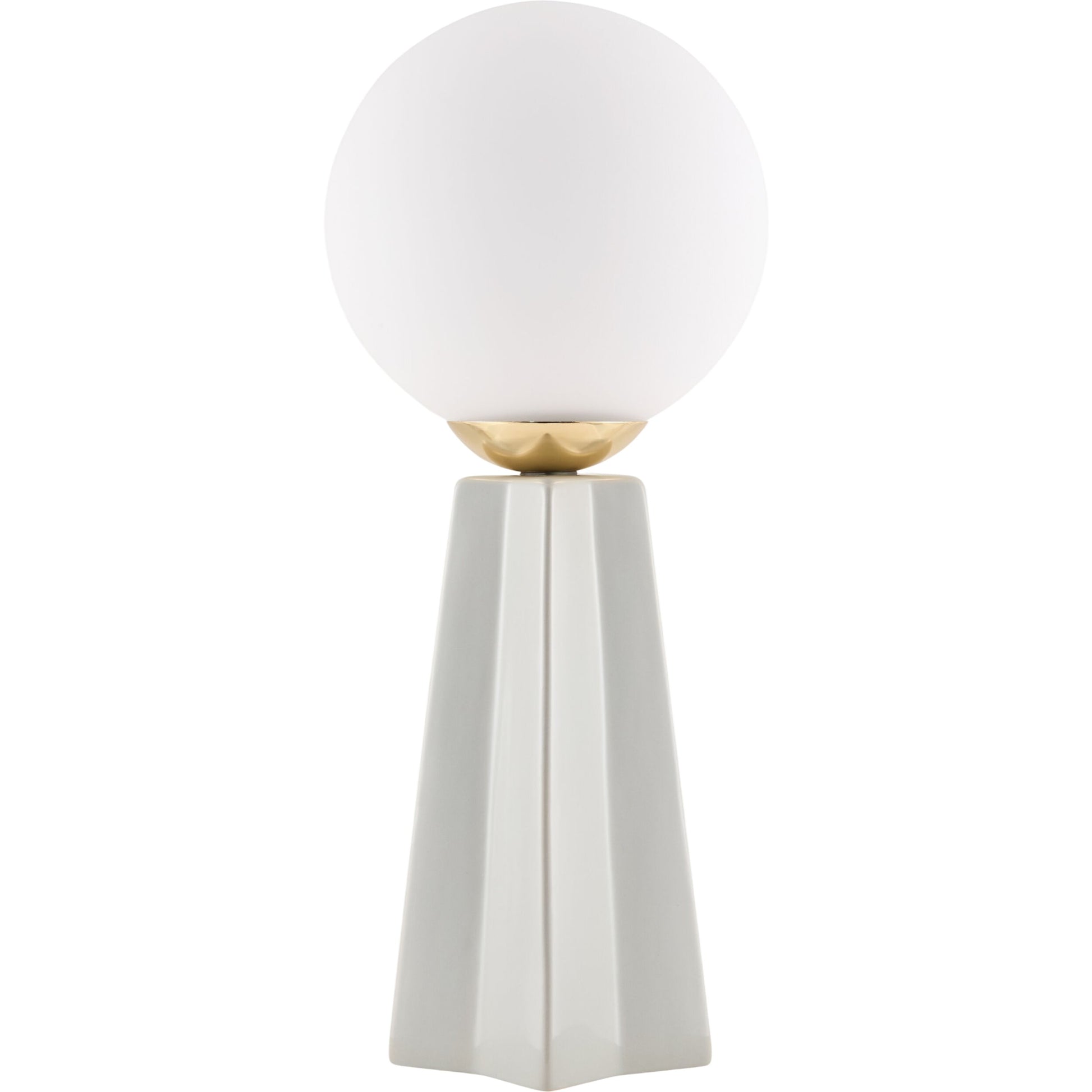 Stellan Orb Accent Table Lamp by Livabliss in glazed. Made from ceramic, glass in a modern style.