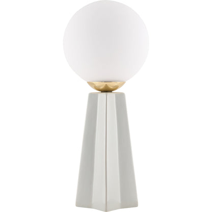 Stellan Orb Accent Table Lamp by Livabliss in glazed. Made from ceramic, glass in a modern style.