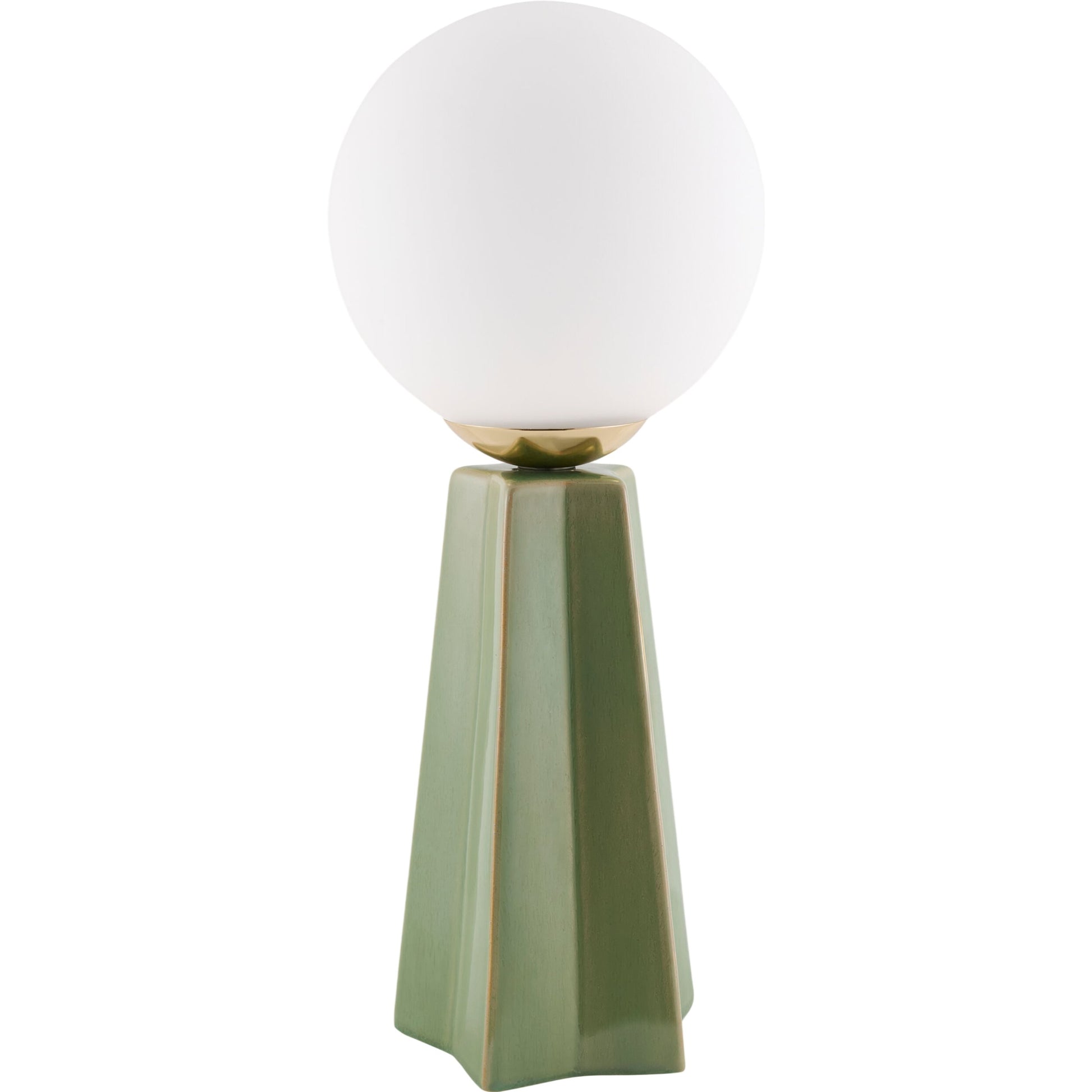 Stellan Orb Accent Table Lamp by Livabliss in glazed. Made from ceramic, glass in a modern style.