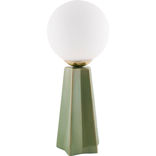 000 SI-2349893 | Primary Silo | Stellan Orb Accent Table Lamp by Livabliss in glazed. Made from ceramic, glass in a modern style.