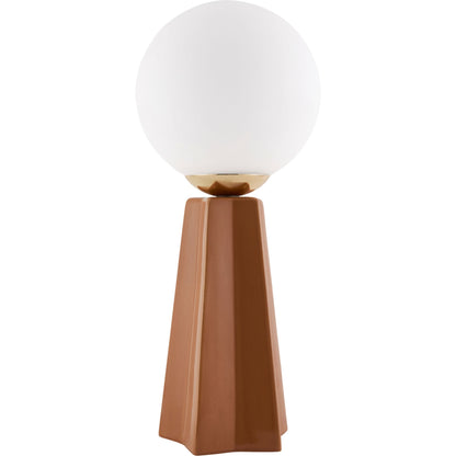 Stellan Orb Accent Table Lamp by Livabliss in glazed. Made from ceramic, glass in a modern style.