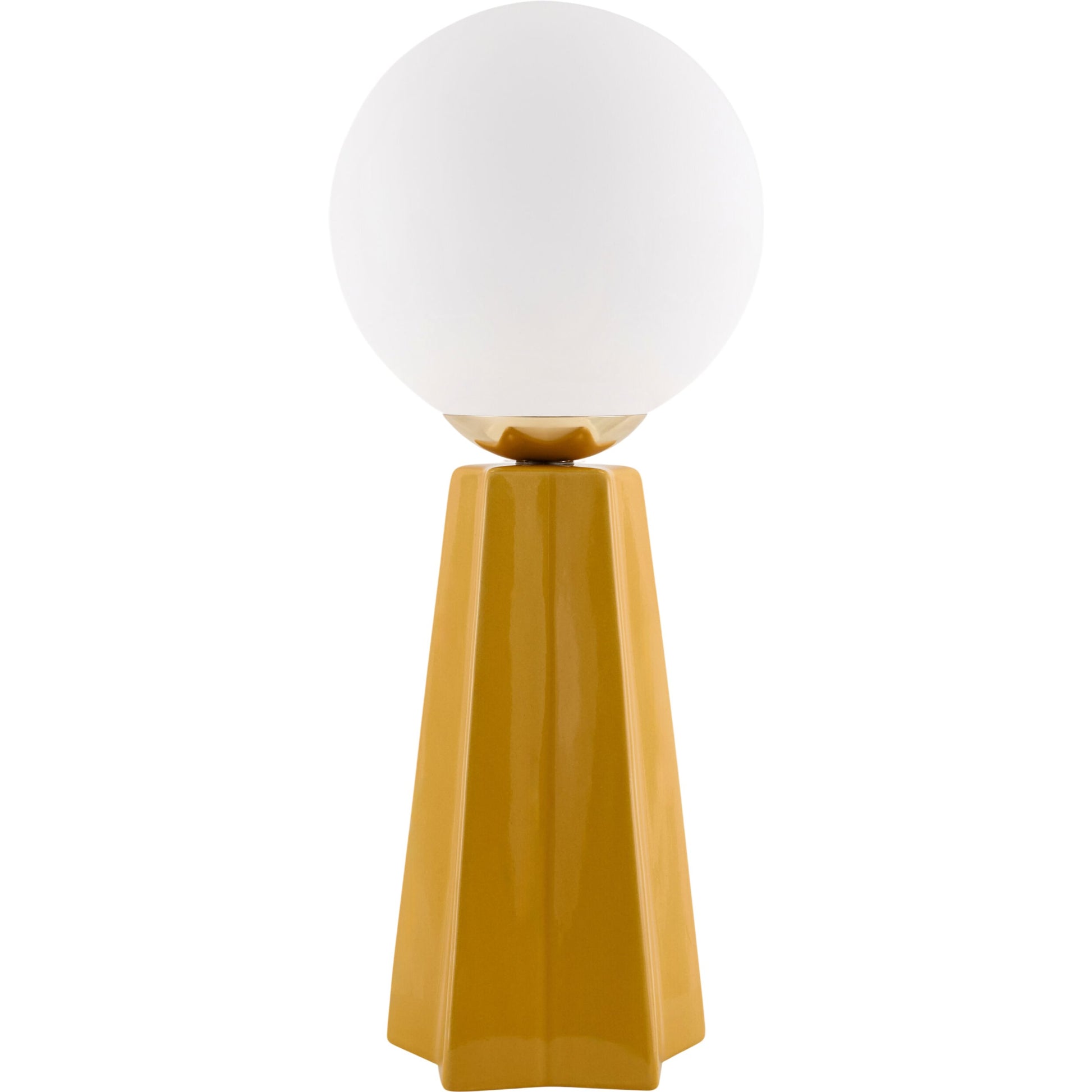 Stellan Orb Accent Table Lamp by Livabliss in glazed. Made from ceramic, glass in a modern style.