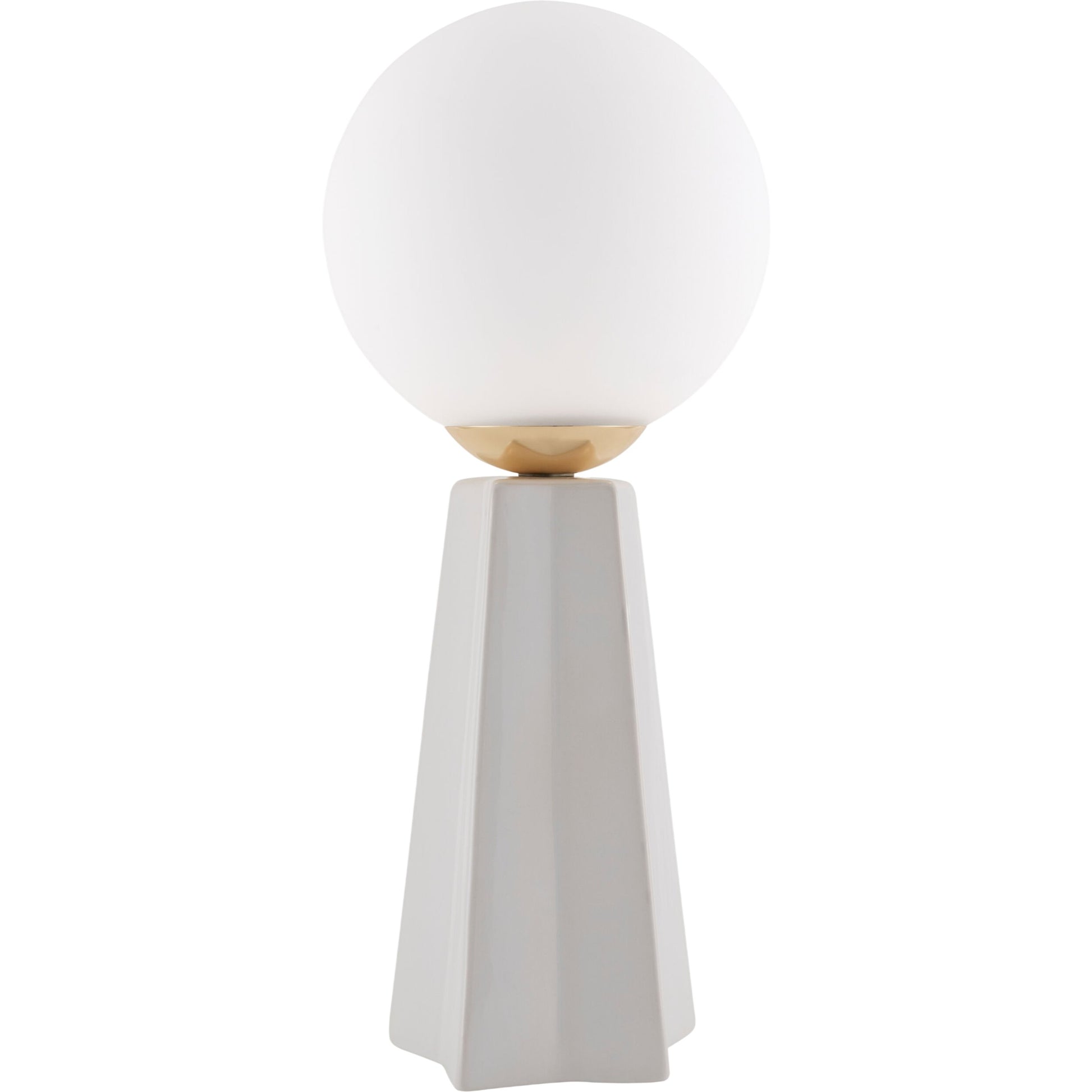 Stellan Orb Accent Table Lamp by Livabliss in glazed. Made from ceramic, glass in a modern style.