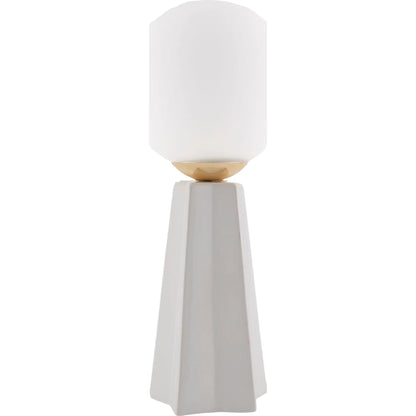 Stellan Accent Table Lamp by Livabliss in glazed. Made from ceramic, glass in a modern style.
