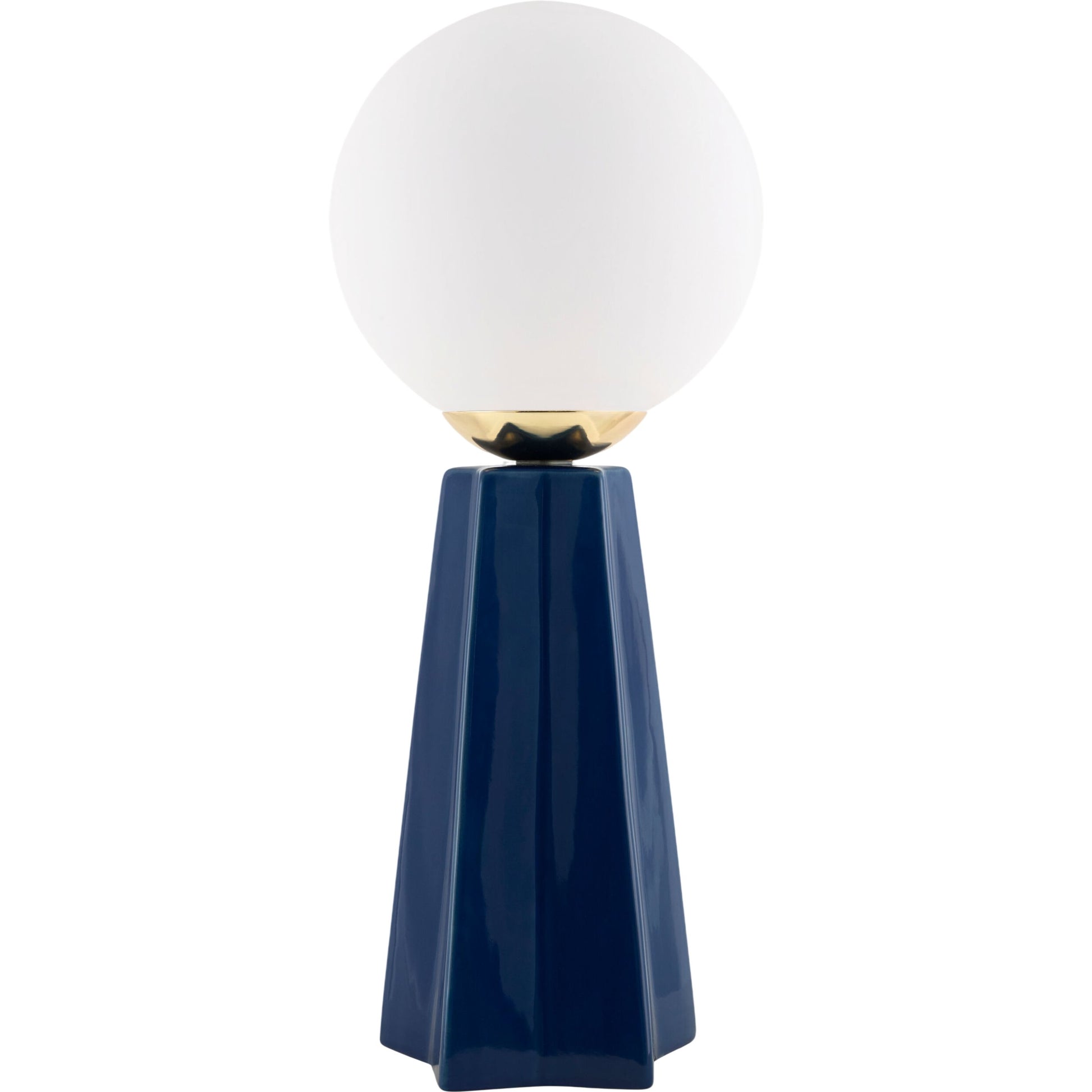 Stellan Orb Accent Table Lamp by Livabliss in glazed. Made from ceramic, glass in a modern style.