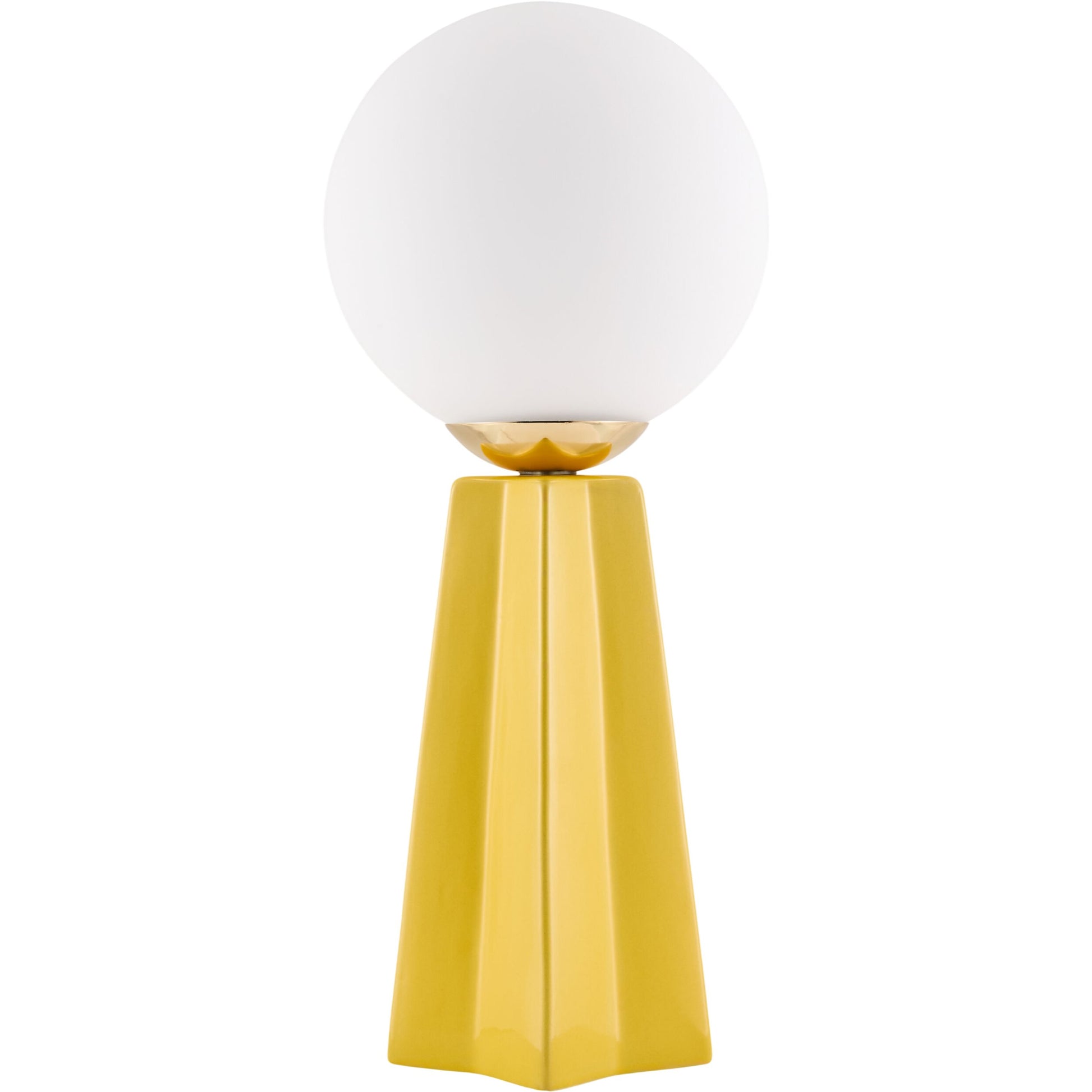 Stellan Orb Accent Table Lamp by Livabliss in glazed. Made from ceramic, glass in a modern style.