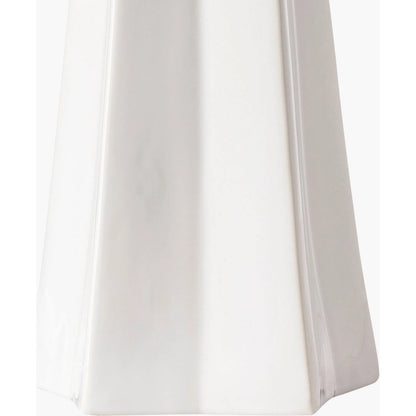 Stellan Table Lamp - 31886 by Livabliss in glazedpolished. Made from shade (outside): linen, shade (inside): polyester, body: ceramic, finial: metal, harp: metal in a modern style.