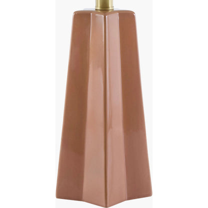 Stellan Accent Table Lamp by Livabliss. Made from ceramic, linen, polystyrene, iron in a modern style.