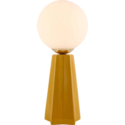Stellan Orb Accent Table Lamp by Livabliss in glazed. Made from ceramic, glass in a modern style.
