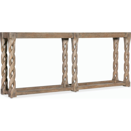 Commerce & Market Jack O'bein Long Skinny Console by Hooker Furniture in medium wood and medium wood finish. Made from pine veneers in a modern style.