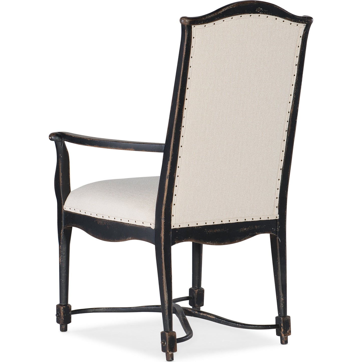 004 SI-1748702 | Additional Silo | Ciao Bella Upholstered Arm Chair (Set of 2) by Hooker Furniture in beige. Made from fabric, nailheads in a traditional style.
