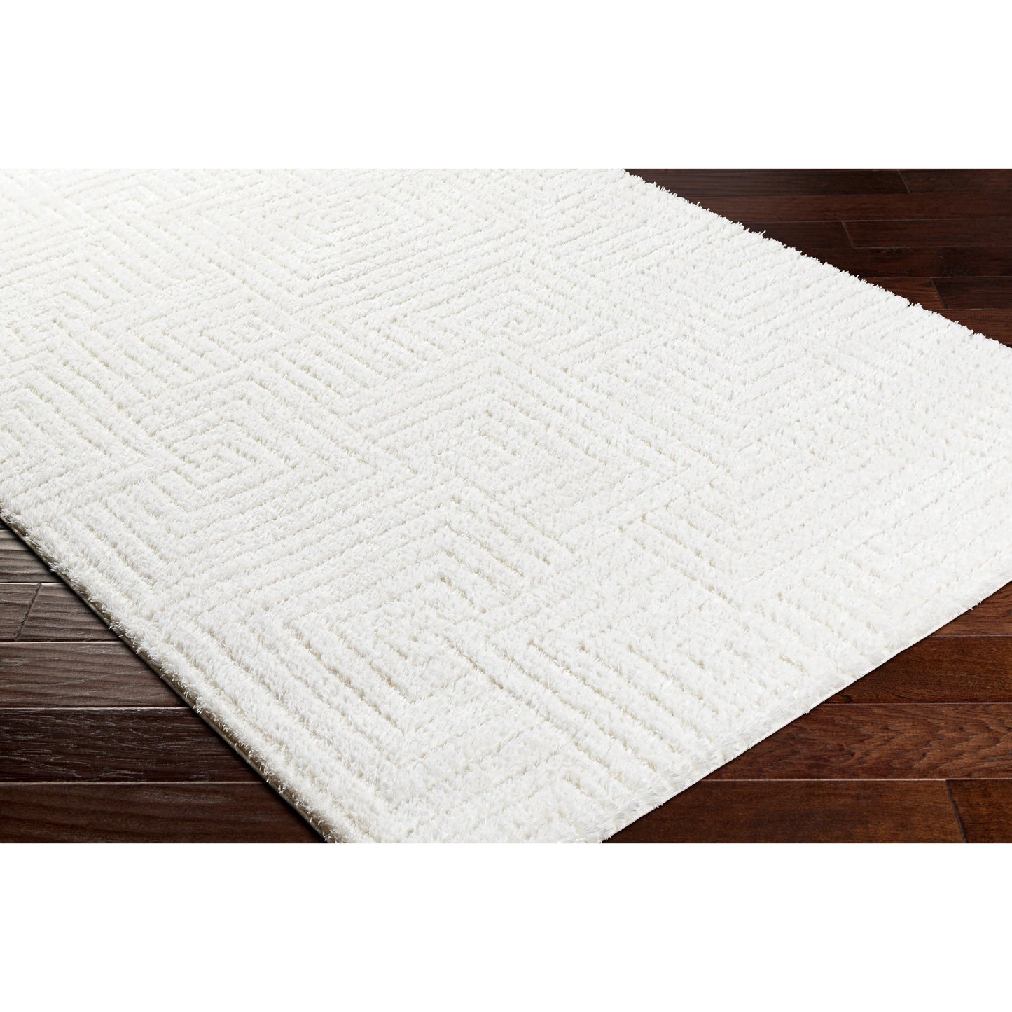 002 SI-2052498,SI-2052499,SI-2052500 | Closeup | Nomadic Rug - 490548 by Livabliss in ivory. Made from face: 100% polyester, warp: 60% jute, 40% polyester in a unique style.