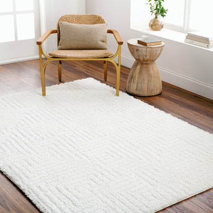 Nomadic Rug - 490548 by Livabliss in ivory. Made from face: 100% polyester, warp: 60% jute, 40% polyester in a unique style.